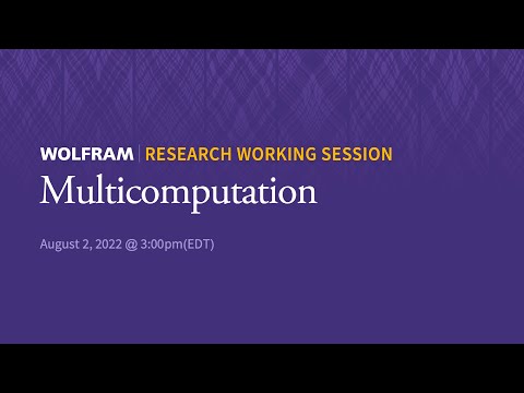 Research Working Session: Tuesday, August 2, 2022 [Multicomputation]