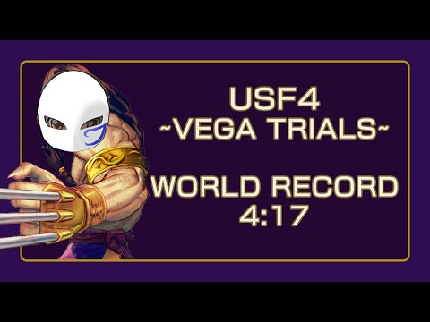 USF4 Vega Trials Speedrun WR - 4:17
