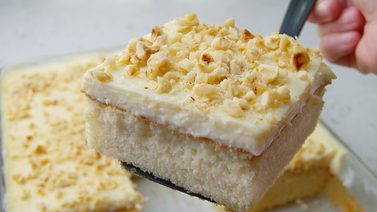 TADI EFSANE Bol Sütlü Borcam Pastası Tarifi | Yumuşacık ve Çok Hafif Tatlı Tarifi