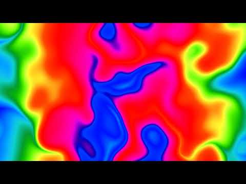 Psychedelic Ambient Waves | Trippy Colorful Background/Screensaver [1 Hour, 8K]