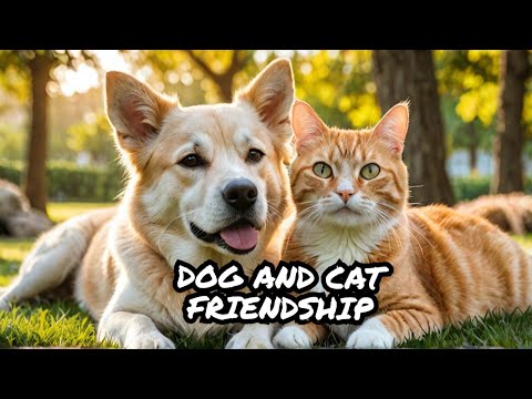 Unlikely Best Friends: Dog & Cat’s Heartwarming Bond.#shorts #shortsfeed #story #friendship