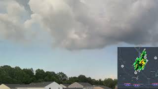timelapse of a cell dissipating with radar images