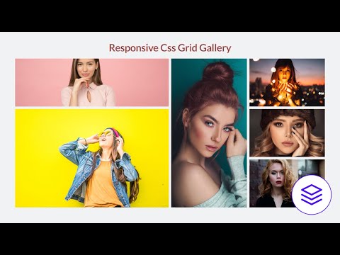 Responsive Image Gallery Layout using CSS Grid | HTML and CSS Tutorial