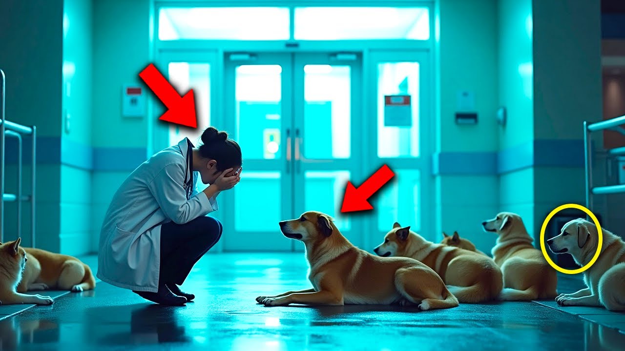 Una Manada De Perros Espera Fuera De Un Hospital Cada Noche. Cuando Una Enfermera Investiga, Llora!