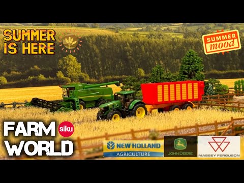 SIKU FARMING | Harvest | Summer | Farm | Tractors | 1/87 | Stop Motion | Agri | John Deere | Diecast