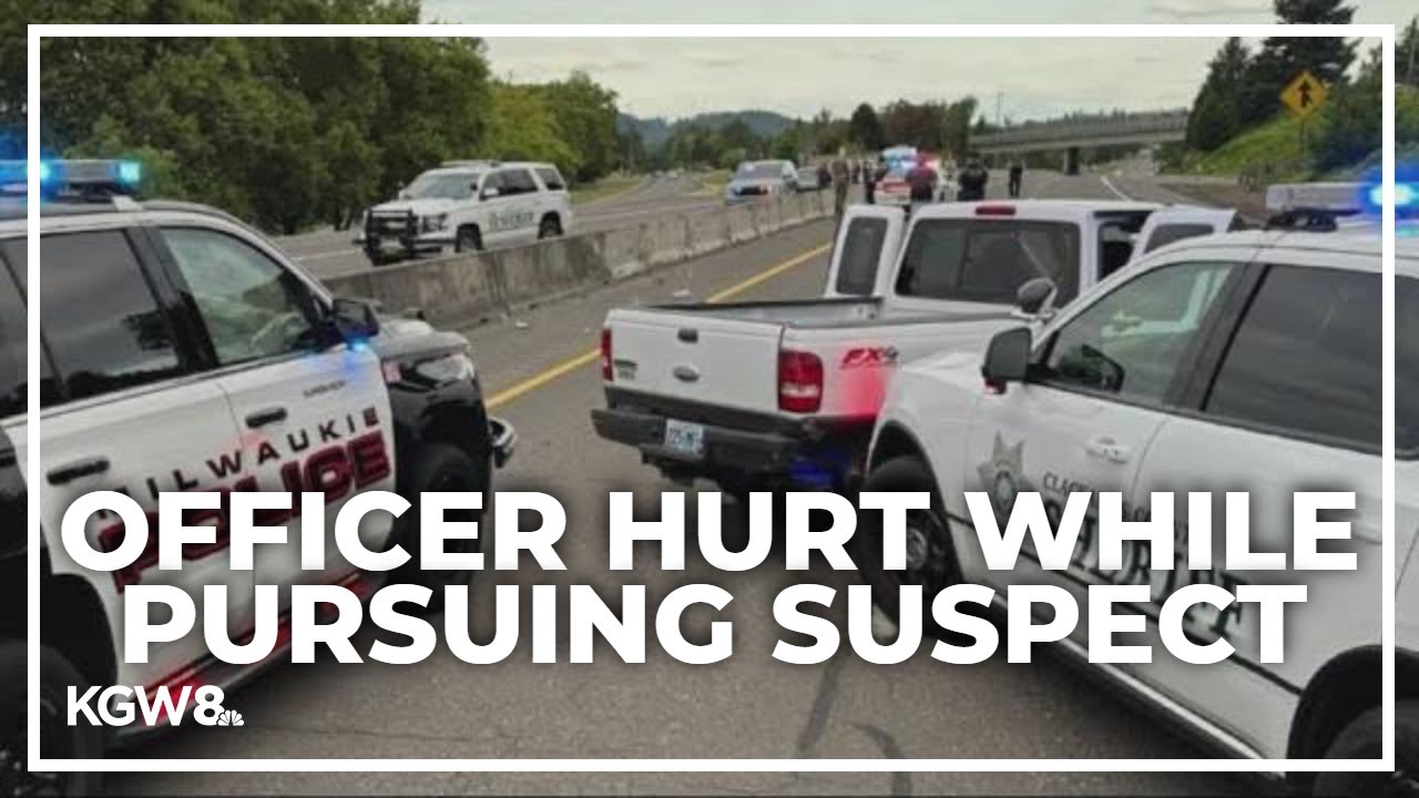 Officer injured during pursuit of armed robbery suspect in Clackamas County