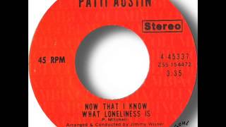 Patti Austin   Now That I Know What Loneliness Is