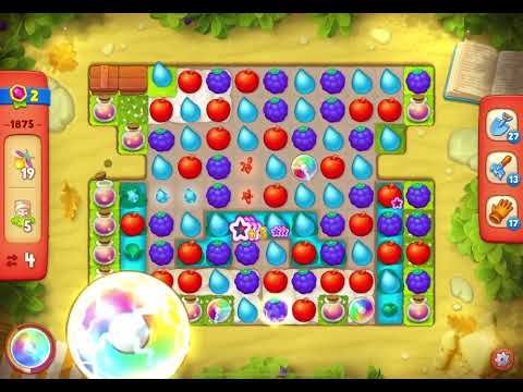 GardenScapes Level 1875 no boosters (11 moves)