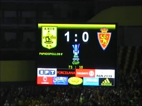 Aris - Real Zaragoza 1-0  20/9/07  UEFA CUP  (extra cam)