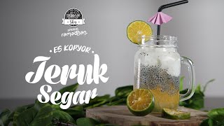 SEDAP SKOY: Resep Es Kopyor Jeruk Segar, Minuman yang Segar dan Manis