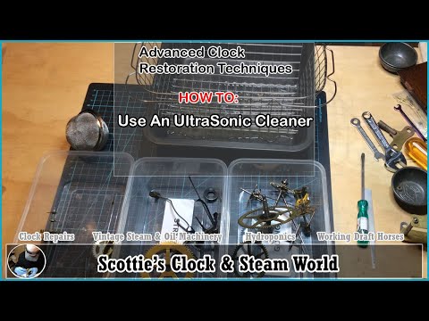 How to use an Ultrasonic bath to clean clock parts...