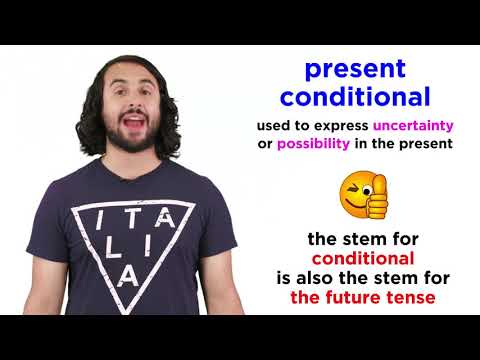 Present Conditional Tense in Italian: Condizionale Presente