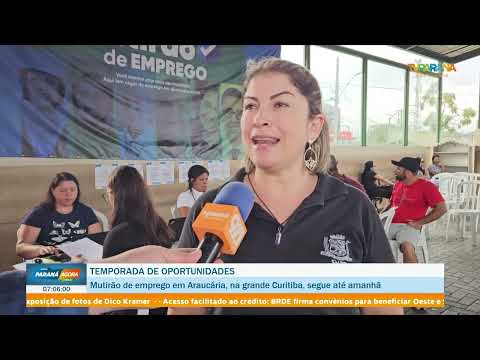 Mutirão de emprego em Araucária segue até essa sexta (27/02)