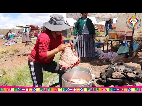 Así se HACE LA HUATIA a la TIERRA o PACHAMANCA en San pedro de TOTORA, Oruro- Bolivia 😋DELICIOSO 🥔🍗🍖