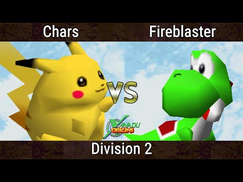 Xanadu Origins - Chars (Pikachu) Vs. Fireblaster (Yoshi) Smash Bros - SSB64