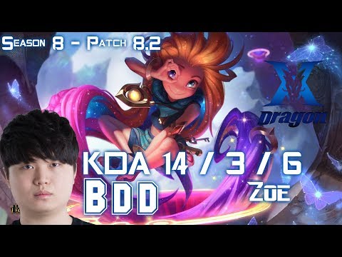 KZ BDD ZOE vs EKKO Mid - Patch 8.2 KR Ranked