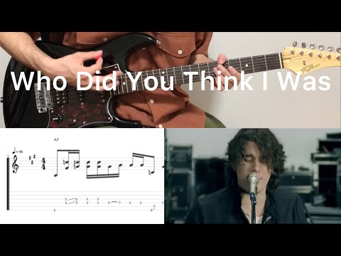 John Mayer - Who Did You Think I Was (guitar cover with tabs & chords)