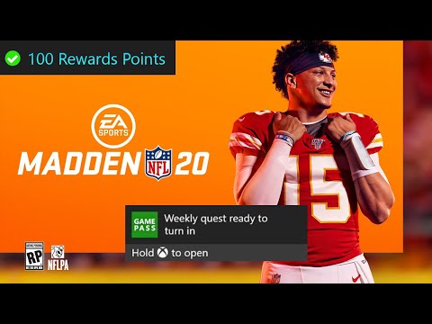 Madden NFL 20 Weekly Xbox Game Pass Quest Guide - Play 1 Online Game