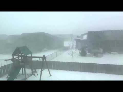 Frightening drive through South Dakota blizzard