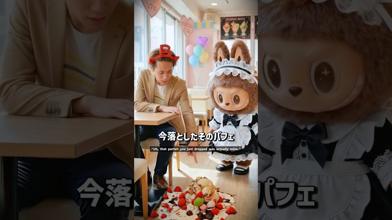 【二択】ラブブが巨大パフェをこぼした…その一言で人生が変わる