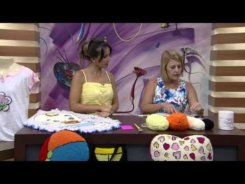 Mulher.com 06/01/2015 Tapete oval bebe com agulha magica por Tania Silva Parte 1