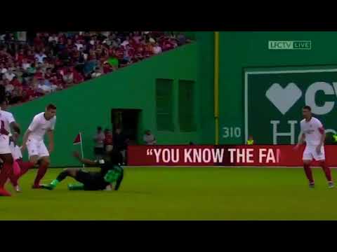 Dangerous Pre season Friendly tackle on Yasser Larouci - Liverpool vs Sevilla 21st July 2019