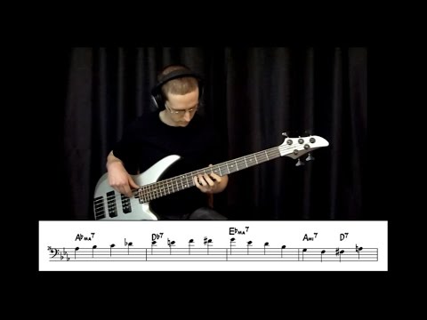 Walking Jazz Standards #14: "There Will Never Be Another You" - Bass Guitar Lesson
