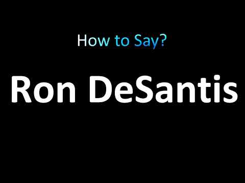 Pronounce Dee-Santis or Deh-Santis? Ron DeSantis Pronunciation (EXPLAINED)