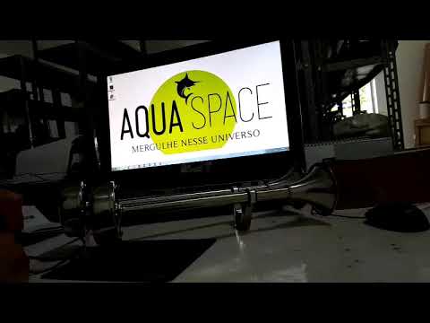 Teste de Som - Buzina Elétrica 12V Marítima Náutica em Inox Corneta Externa Dupla para Barcos