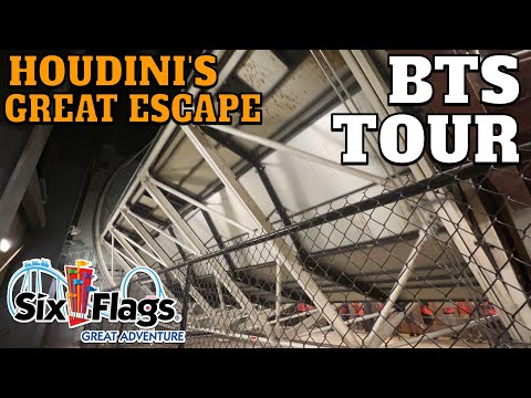 Houdini's Great Escape BEHIND-THE-SCENES Tour at Six Flags Great Adventure | Thrill-A-Thon 2022