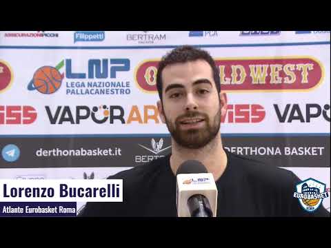 Sala stampa: Lorenzo Bucarelli | Bertram Tortona vs Atlante Eurobasket Roma, semifinali gara 2