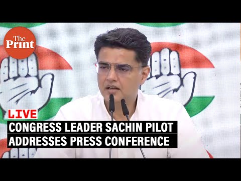 Congress leader Sachin Pilot addresses press conference