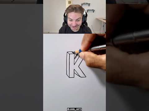 How To Draw Letter K 😳