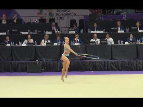 ХУДОЖЕСТВЕННАЯ ГИМНАСТИКА / ОБРУЧ | АГАТА БЫКОВСКАЯ | Азиатские игры-2018 | Джакарта, Индонезия