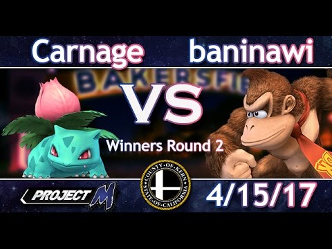 SmashLab (PM) 4-15-17 Carnage (Ivysaur) Vs. Mr. baninawi (Donkey Kong)
