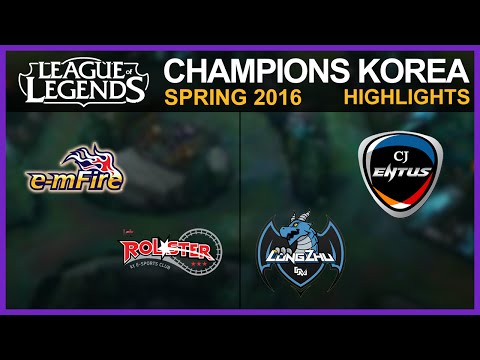 [Highlights] EMF vs KT & CJ vs LZ / W4D1 / LCK Spring 2016