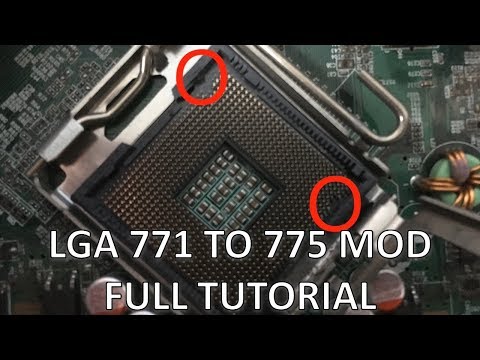 LGA 771 to 775 MOD. HACK YOUR MOTHERBOARD TO HANDLE A CHEAP XEON