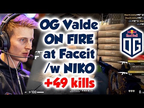 OG Valde ON FIRE with NIKO at Faceit Match  w 49 kills in Overpass