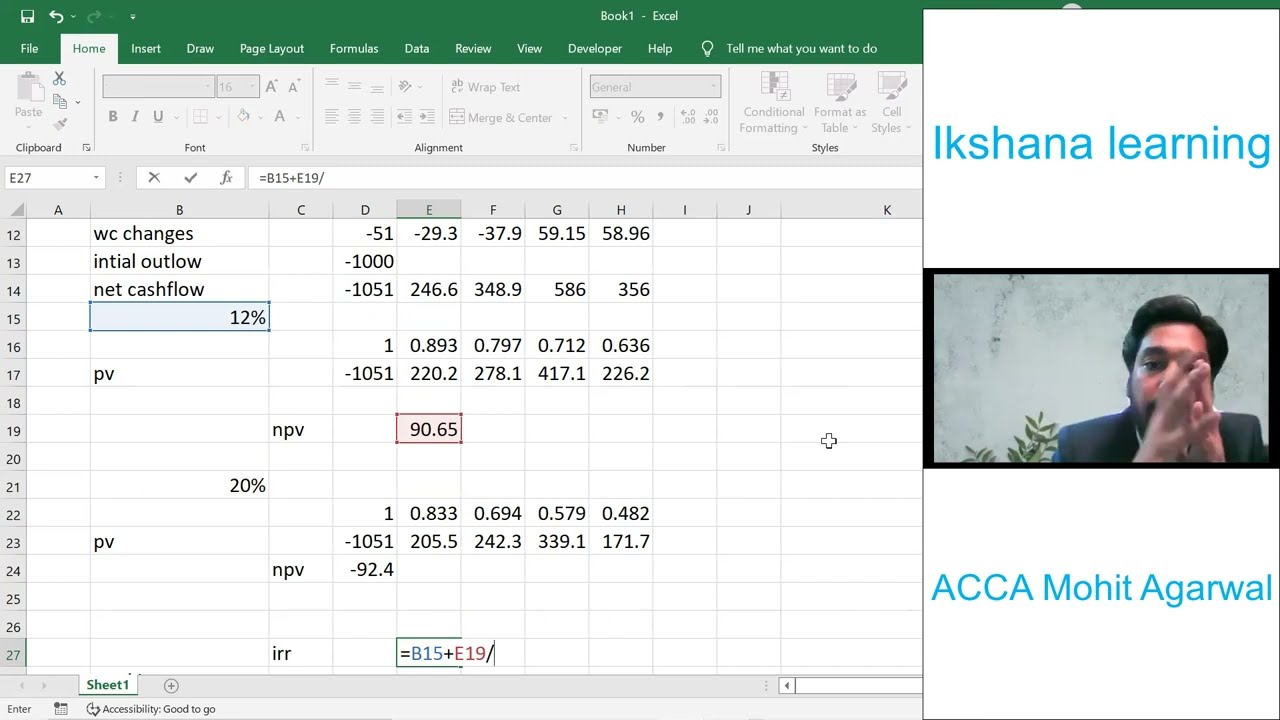 ACCA F9/FM- NPV, IRR CBE PRACTICE (SC COMPANY)