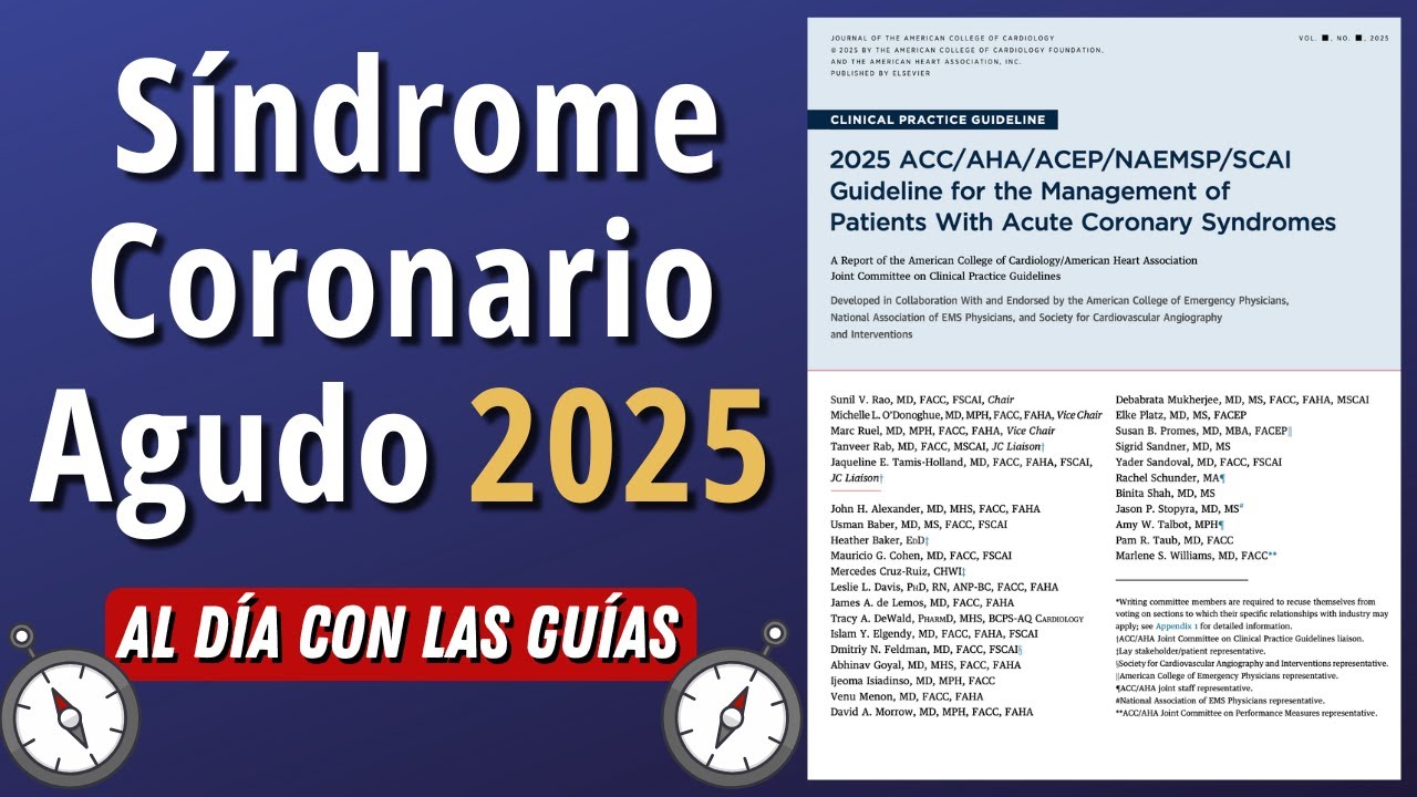 Nueva Guía Síndrome Coronario Agudo | AHA 2025 #AlDíaConLasGuías