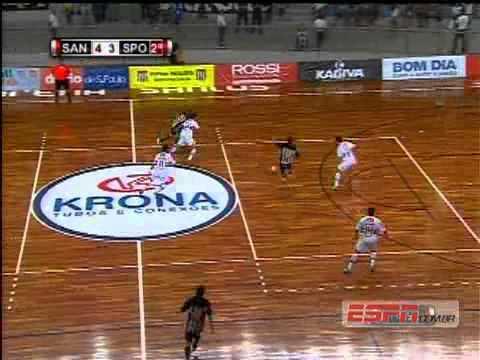 Futsal - SANTOS FC 8 x 6 São Paulo pela 3ª rodada do Paulista - 26/04/11