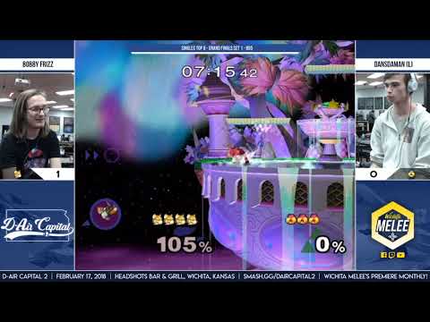 D-Air Capital 2 - Bobby Frizz  (Fox) vs dansdaman (Sheik) - Grand Finals