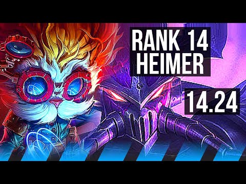 HEIMERDINGER vs KASSADIN (MID) | Rank 14 Heimer | NA Master | 14.24