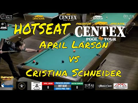 HotSeat April Larson vs Cristina Schneider / 2022 Predator Arcadia CenTex Pool Tour Stop 1