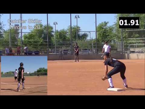 Hannah Vargas Skills Video 2020 Catcher Shortstop