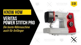 VERITAS Power Stitch PRO - E01 - Beste Nähmaschine für Anfänger für #Cordura #Nylon #Xpac