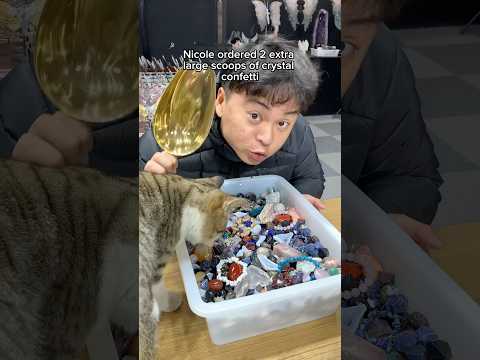 2 XL scoops of Crystal Confetti for Nicole #crystalscoop #crystalconfetti #crystalsforbeginners