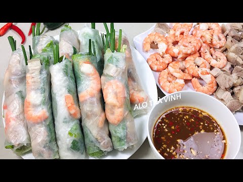 Cách làm GỎI CUỐN TÔM THỊT- Bí quyết luộc thịt heo trắng ngon, món ăn đặc sản của Việt Nam