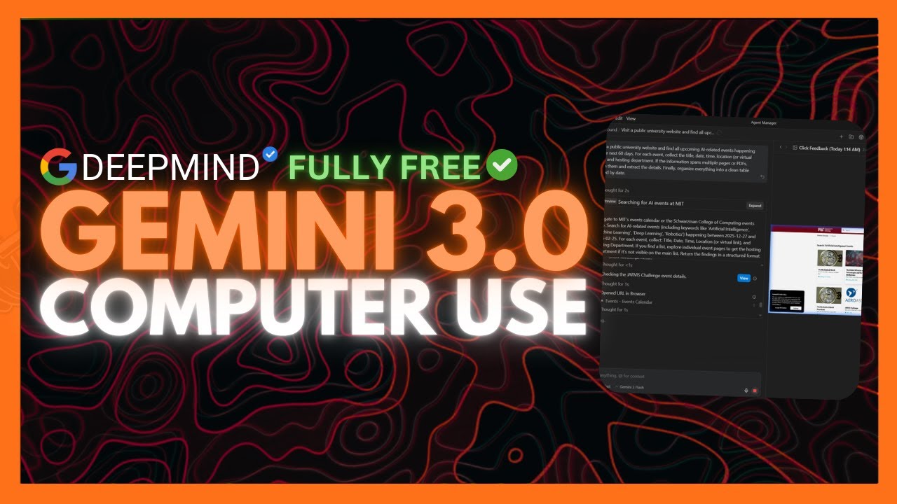 Gemini 3.0 Computer Use: Google's FULLY FREE Browser Use AI Agent! Automate ANYTHING! (Ranked #1)