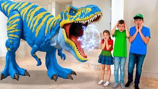 Dinosaur Stories for Children | Jason and Friends Play with Dino Toys